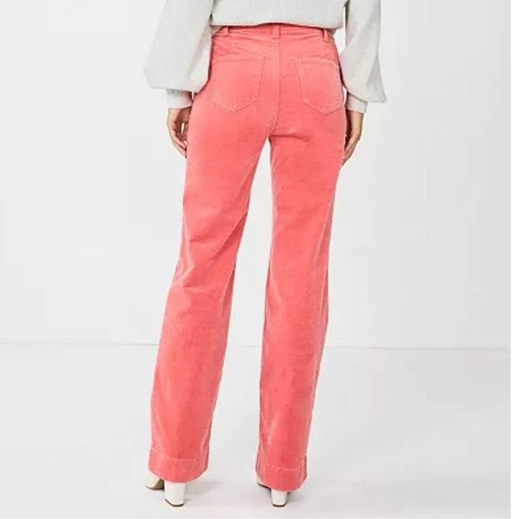 Draper James RSVP Wide-Leg Corduroy Pants-Size 12 - Picture 2 of 9